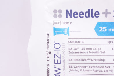 Teleflex 9001P Arrow EZ-IO Ndle + Stabilizer Kit 25 mm x 15 ga